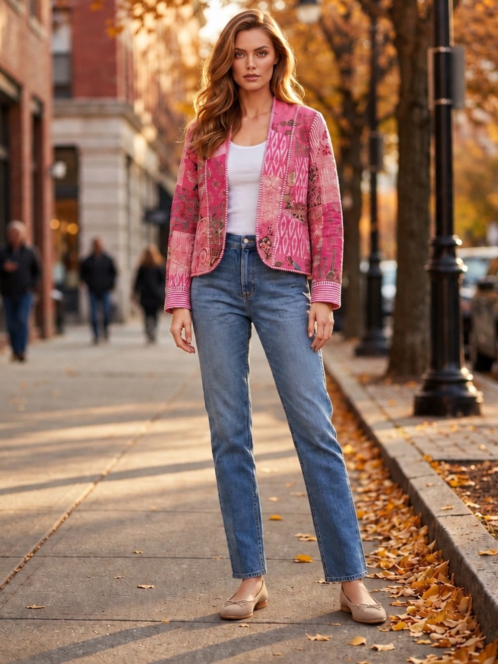 POL Patchwork Quilted Jacket